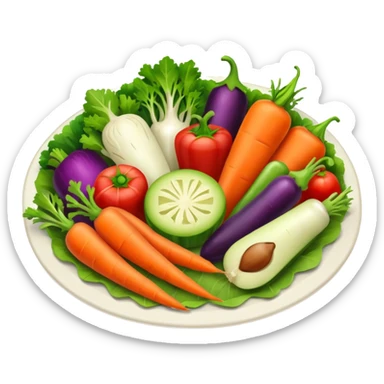 veggie plate sticker