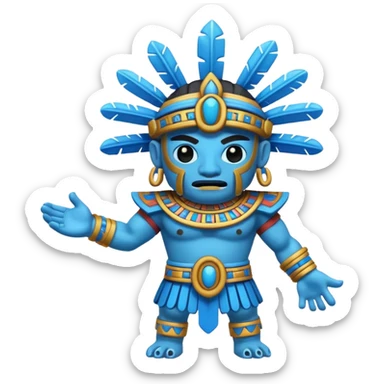 Tlaloc, Aztec god of rain sticker