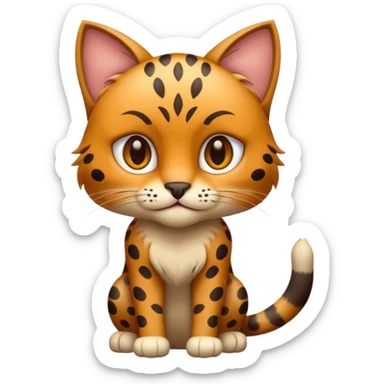 Wild cat sticker