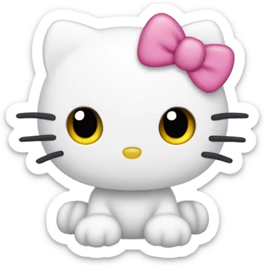 Cute hello kitty sticker