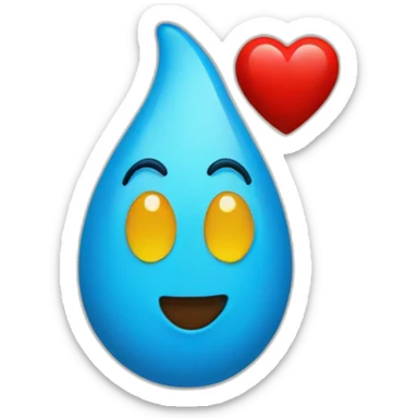 Un coeur qui sourit sticker