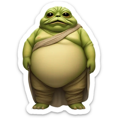 Jabba the Hutt from Star Wars full body sticker