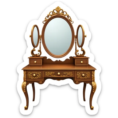 Dressing table. sticker