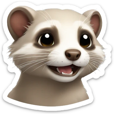 Furet qui vole sticker