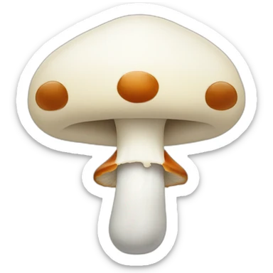 Mushroom smile sticker
