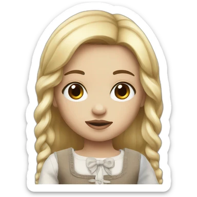 a old broken doll sticker