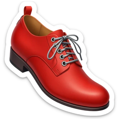 red shoe sticker