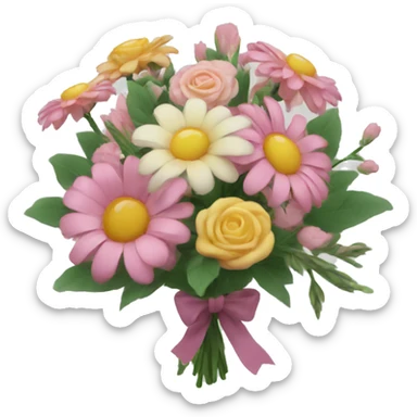 Aesthetic flower bouquet  sticker