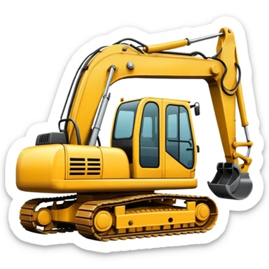 Excavator sticker