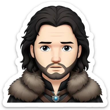 Game of Thrones jon snow sticker