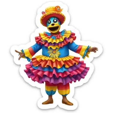 marimonda colombiana carnaval de barranquilla sticker