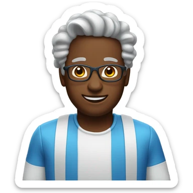 12th blue birthday cake  sticker