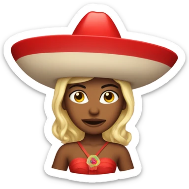 Red siren with a sombrero sticker