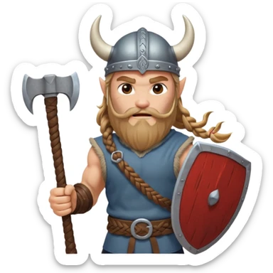Viking warrior sticker