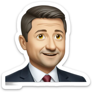 President of Ukraine Vladimir Zelensky sticker