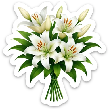 Букет лилий  sticker