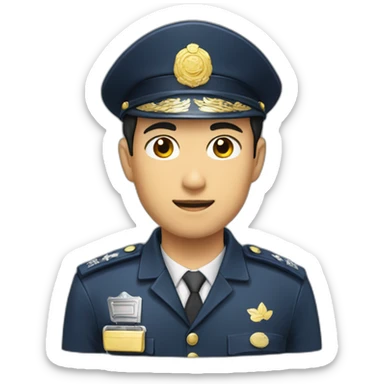 asia-handsome-policeman sticker