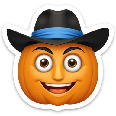 Zorro animado sosteniendo una llanta sticker