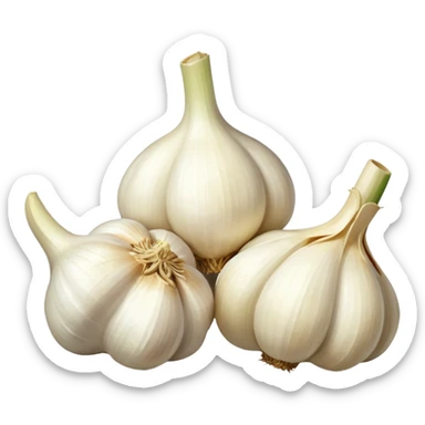 garlic 45 degrees sticker