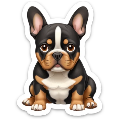 French bulldog Rottweiler markings sticker