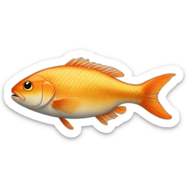 a fish that doesn't fit in the frying pan it is in sticker