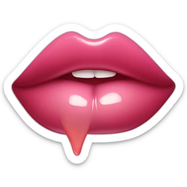 Lip gloss sticker