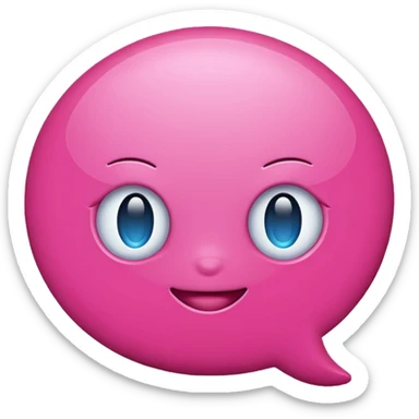pink chat gpt ai app logo sticker