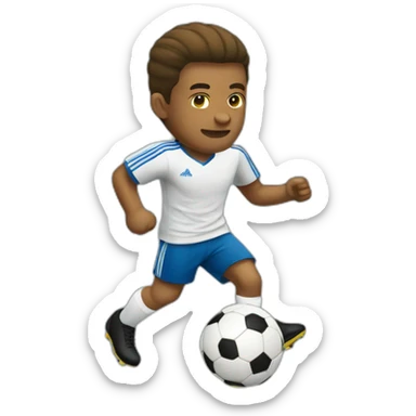 soccer dribbling sticker