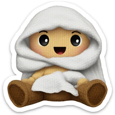 Baby’s Blanket that was made by crochet sticker