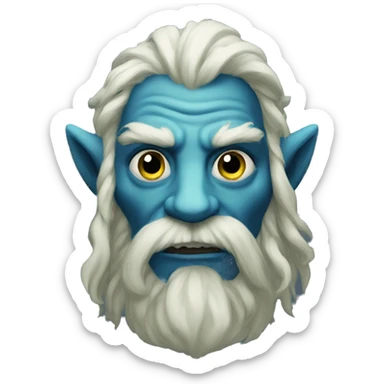 Spectral giant firbolg blue sticker