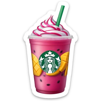 Starbucks Mango dragonfruit Refresher sticker