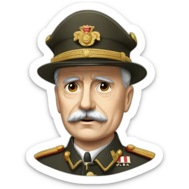 Philippe Pétain dictator of Vichy France sticker