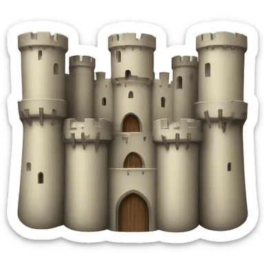 Medieval castle sticker