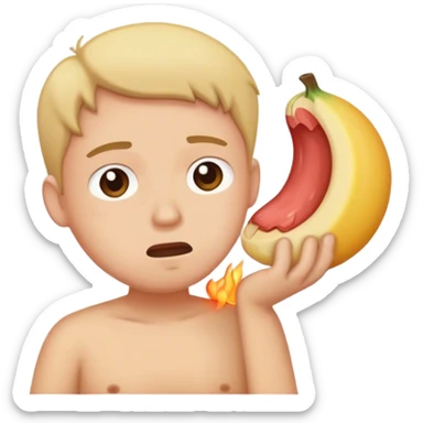 Jew with stomach ache sticker