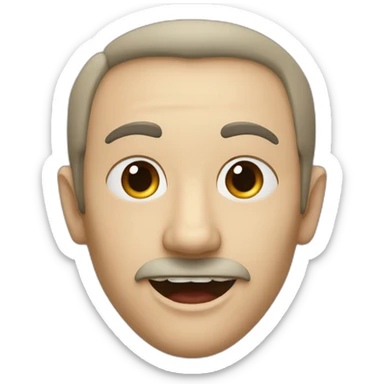 Un homme ayant des oreilles de vampire sticker