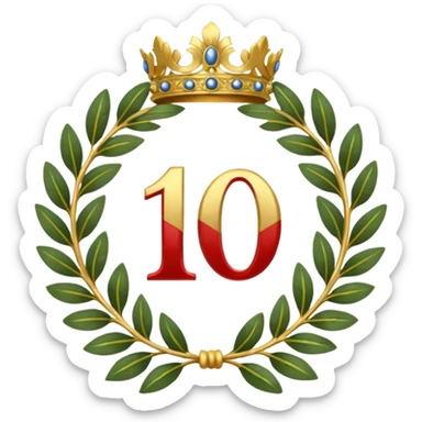 The number that took 23rd place was decorated with an imperial laurel wreath sticker