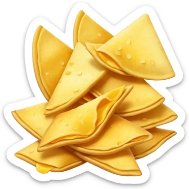 A yellow and crunchy Chips  sticker