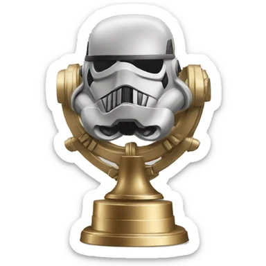 star wars time trophy for always being right sticker