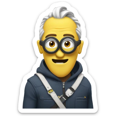 gigachad minion sticker