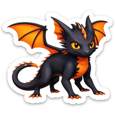 Salandit-Noibat-Litten-Hybrid (Full body) sticker