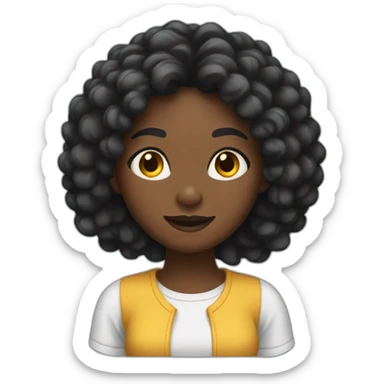 Black girl play a Game  sticker