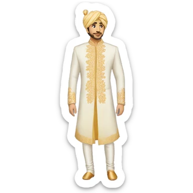 sherwani sticker