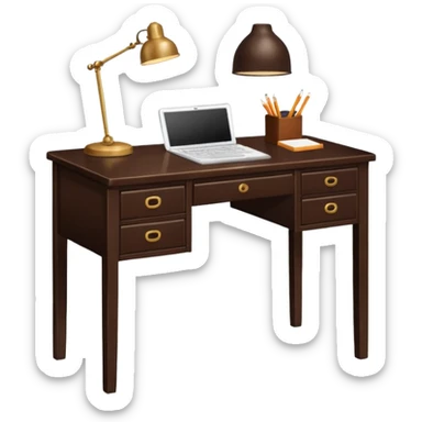 Writing desk sticker