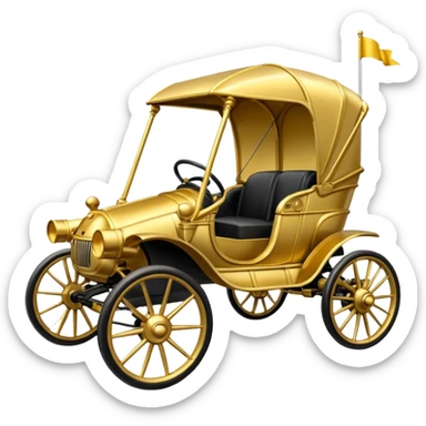 C-3PO in 1865 buggy powered by electric motors and batteries  sticker