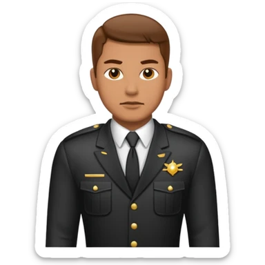 bodyguard with retro outfit sticker