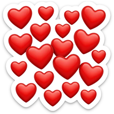 Love hearts sticker