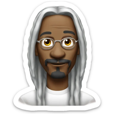 snoop dogg with ice spice hair sticker
