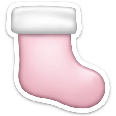 Light pink Christmas stocking sticker