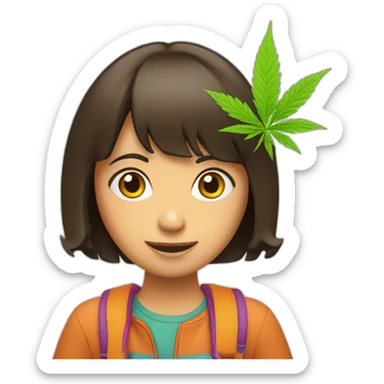 dora hemp vaping sticker