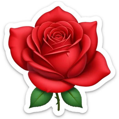the petal of a rose sticker